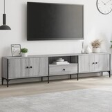 VidaXL TV-meubel 200cm Grijs Sonoma Eiken - 41% Korting!