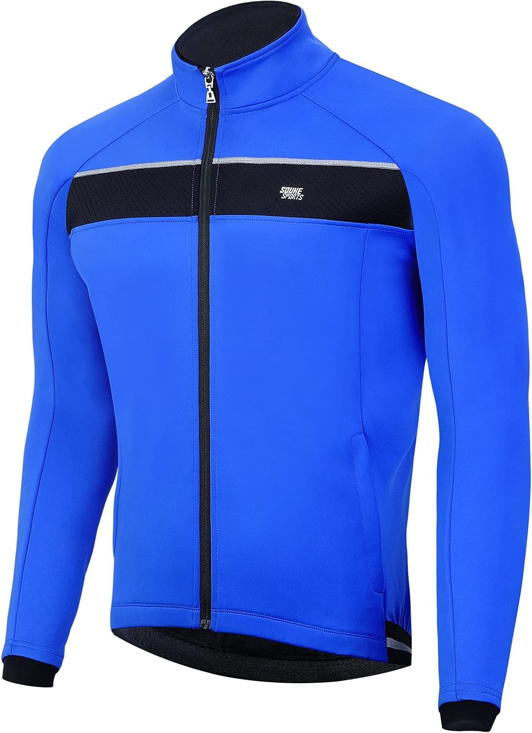 Heren Fietsjas Blauw - Winddicht & Thermisch - 36% Korting!
