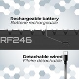 Draadloos Compact Gaming Toetsenbord TKL AZERTY -35% Korting