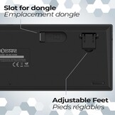 Draadloos Compact Gaming Toetsenbord TKL AZERTY -35% Korting