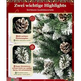 Besneeuwde Den Kerstboom 180 cm | Met Dennenappels | 64% Korting