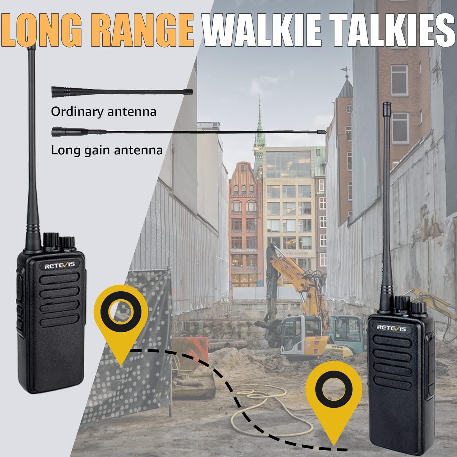 2x Portofoon Walkie Talkie 10km Met Headset - 41% Korting