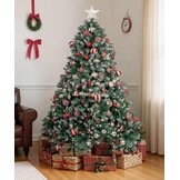 Kunstkerstboom 180cm met Sneeuw & Dennenappels (41% Korting)