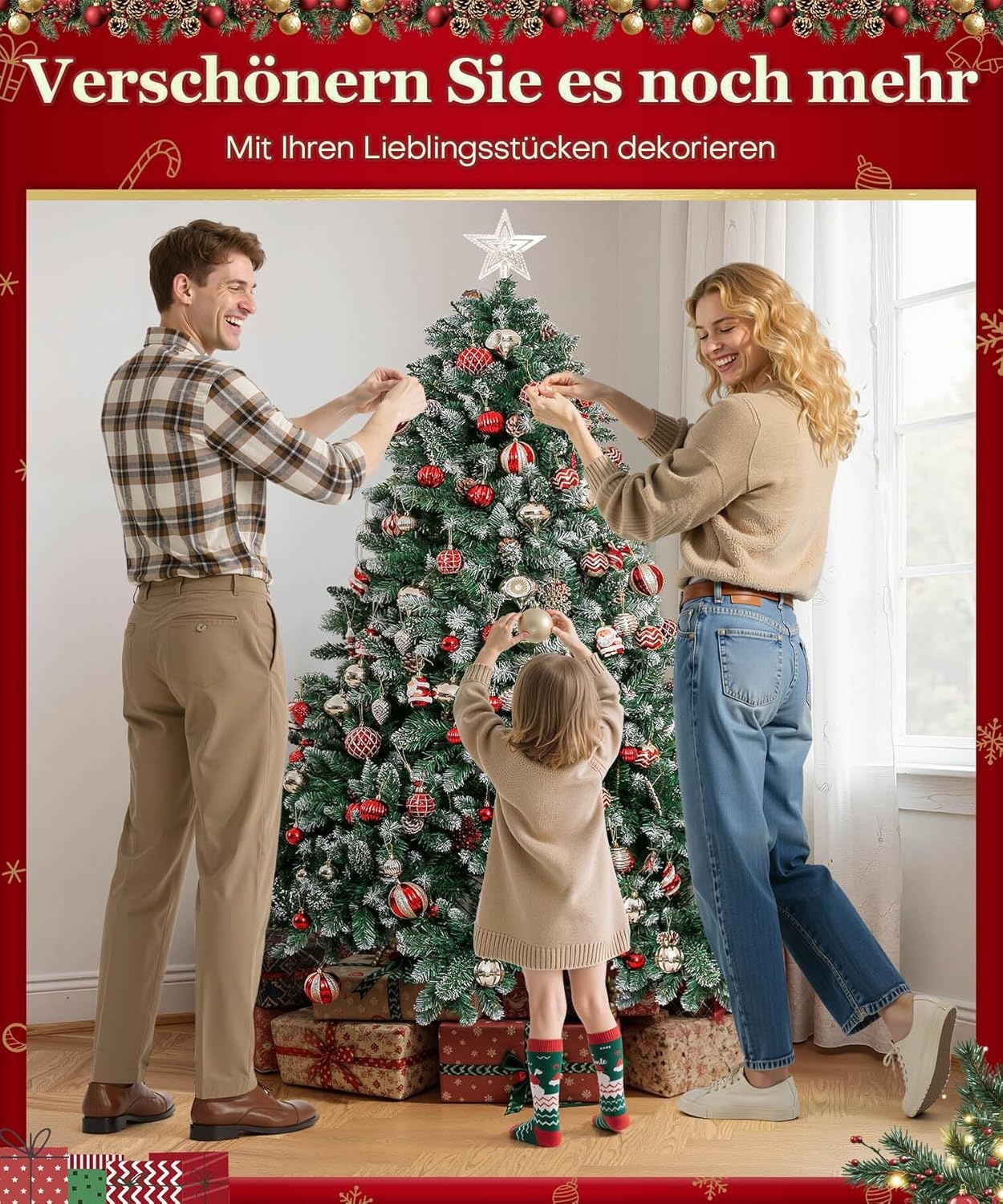Besneeuwde Den Kerstboom 180 cm | Met Dennenappels | 64% Korting