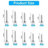 Zelftappende Schroeven Set 650 Stuks M2-M3 - 54% Korting