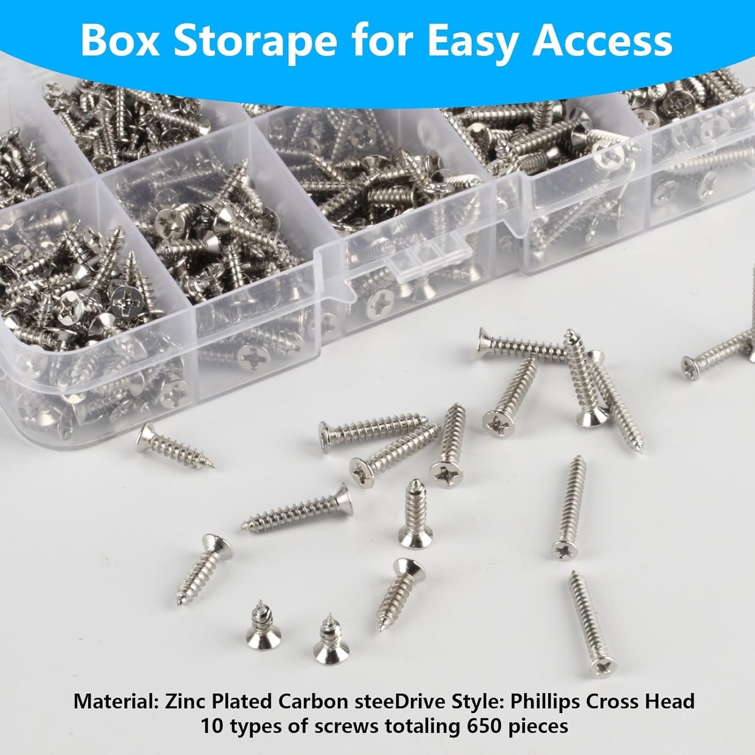 Zelftappende Schroeven Set 650 Stuks M2-M3 - 54% Korting