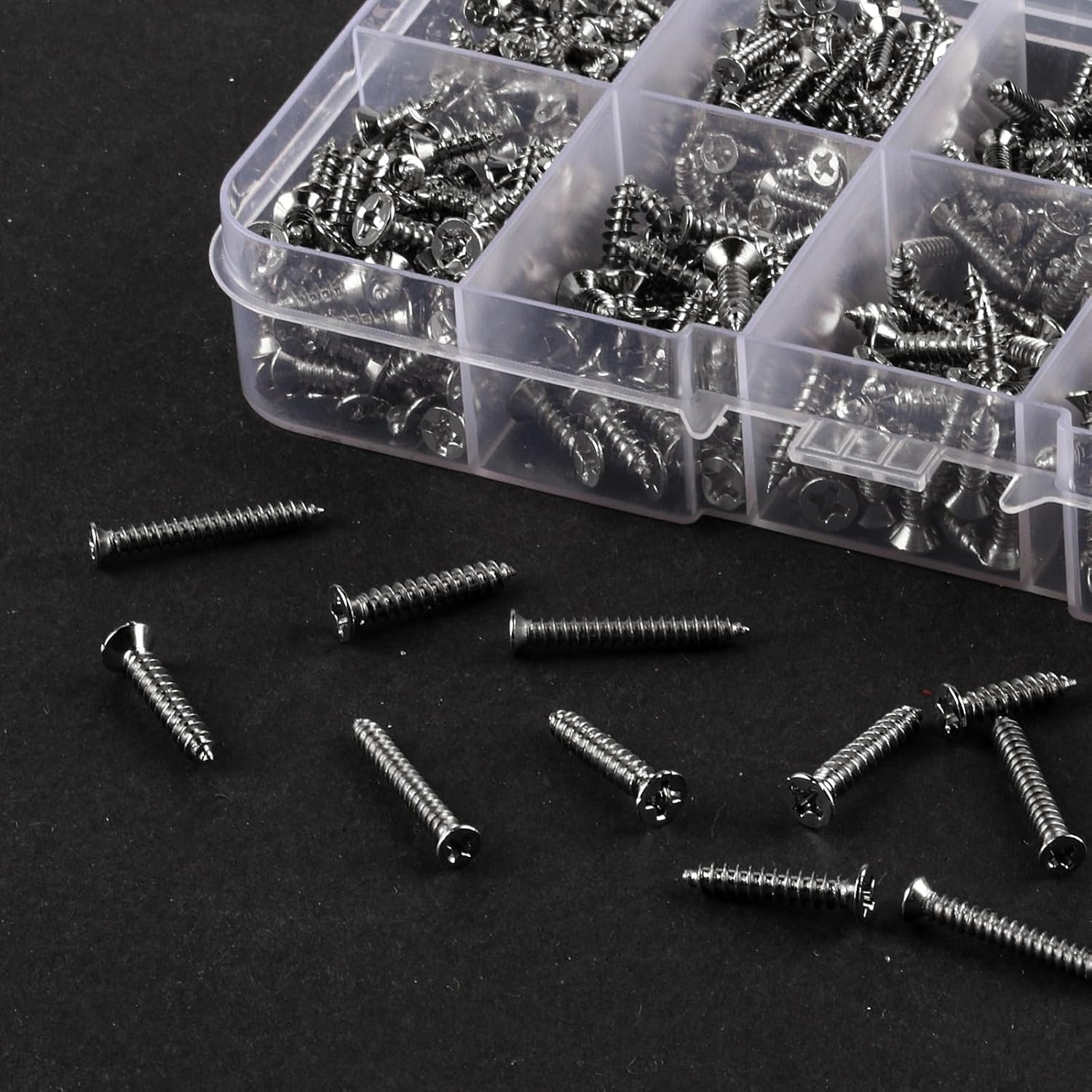 650x Zelftappende Schroeven Assortiment M2-M3 Koolstofstaal - 32% Korting!