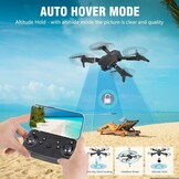 Opvouwbare Drone met HD Camera (1080P) & 2 Accu's - 29% Korting!