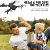 Opvouwbare Drone met HD Camera (1080P) & 2 Accu's - 29% Korting!