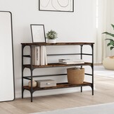 VidaXL Wandtafel Gerookt Eiken - 100x32x75 cm | 34% Korting