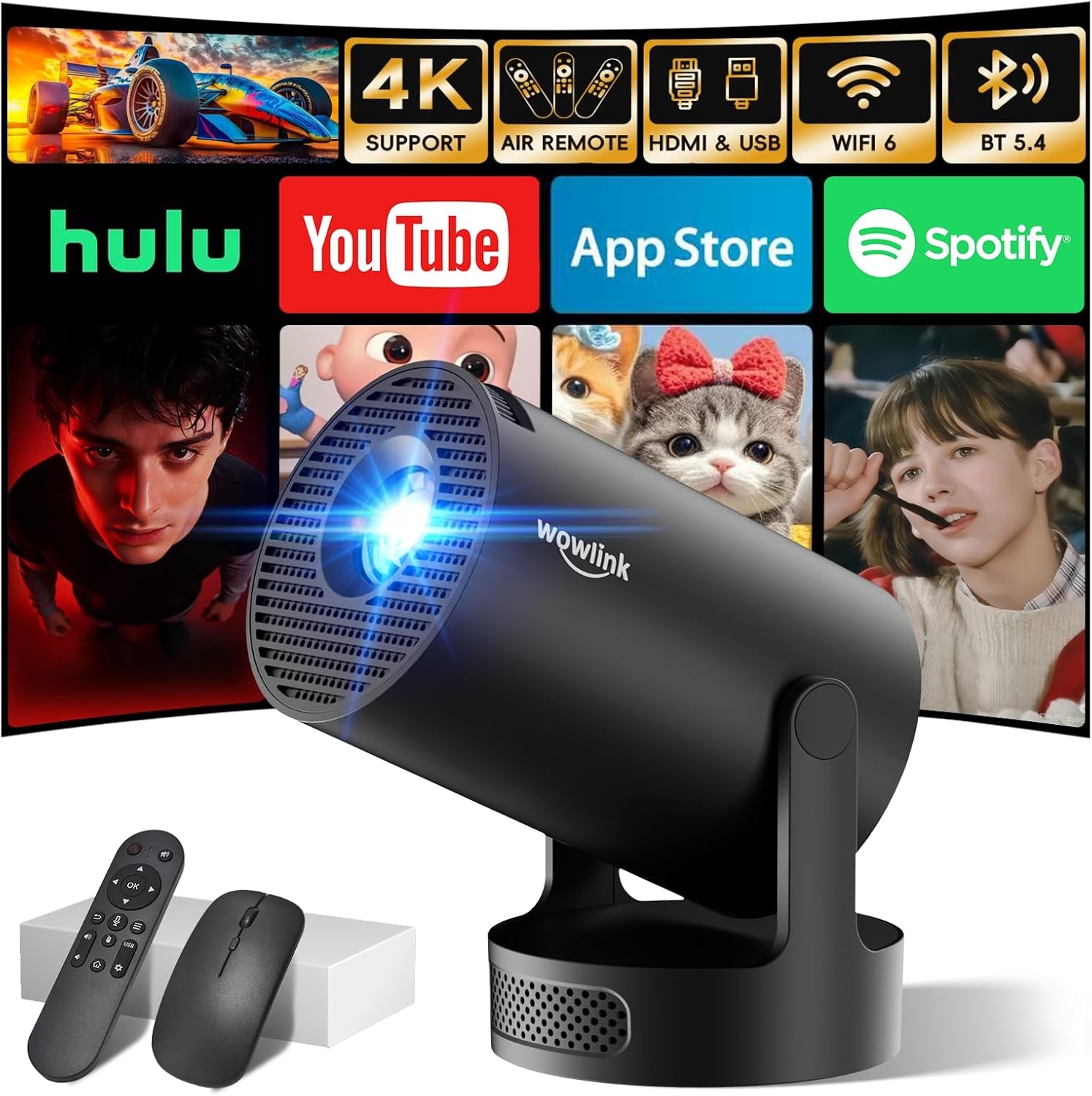 Mini Beamer met Apps & WiFi 6 - 42% Korting!