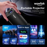 Mini Beamer 4K met WiFi 6 & Bluetooth 5.4 - 29% Korting!