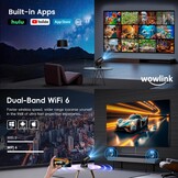 Mini Beamer 4K met WiFi 6 & Bluetooth 5.4 - 29% Korting!