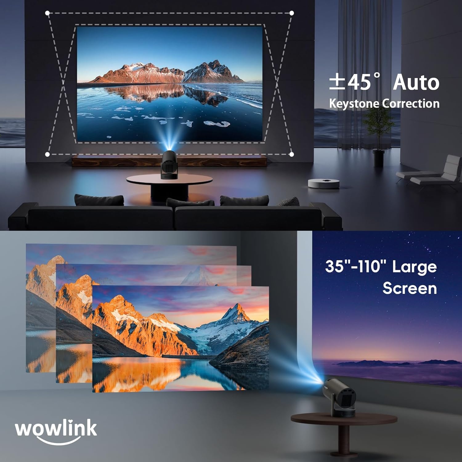 Mini Beamer 4K met WiFi 6 & Bluetooth 5.4 - 29% Korting!