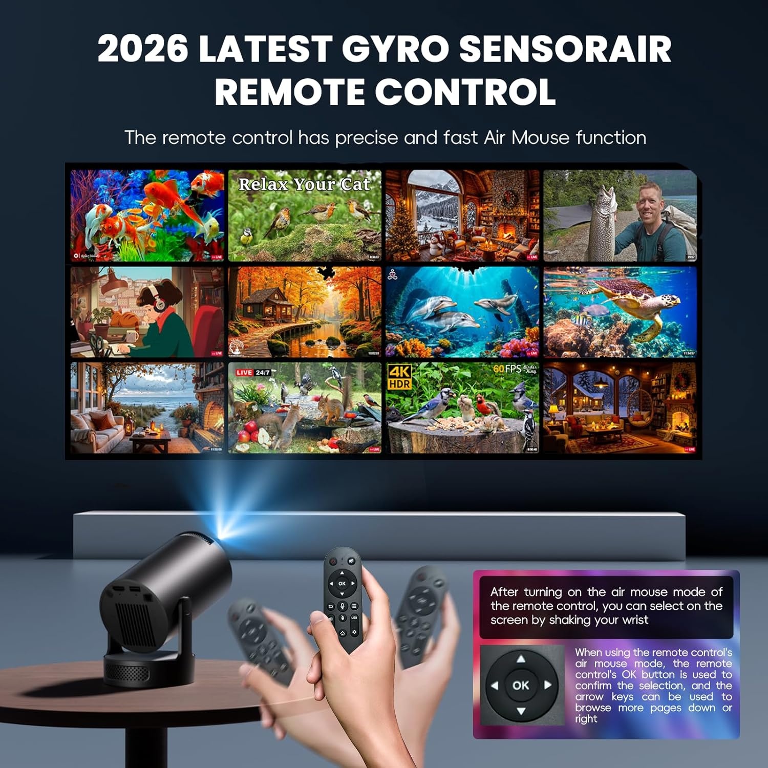 Mini Beamer 4K met WiFi 6 & Bluetooth 5.4 - 29% Korting!