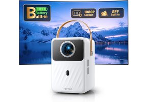 Mini Beamer met Accu - Full HD 1080P, WiFi & Bluetooth - 30% Korting!
