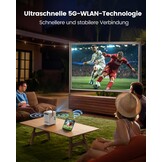 Mini Beamer met Accu - Full HD 1080P, WiFi & Bluetooth - 30% Korting!