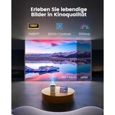 Mini Beamer met Accu - Full HD 1080P, WiFi & Bluetooth - 30% Korting!