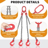 Kettinghanger G80: 6 Ton, 1m, Ø8mm, met Vorkkophaak - 53% Korting!