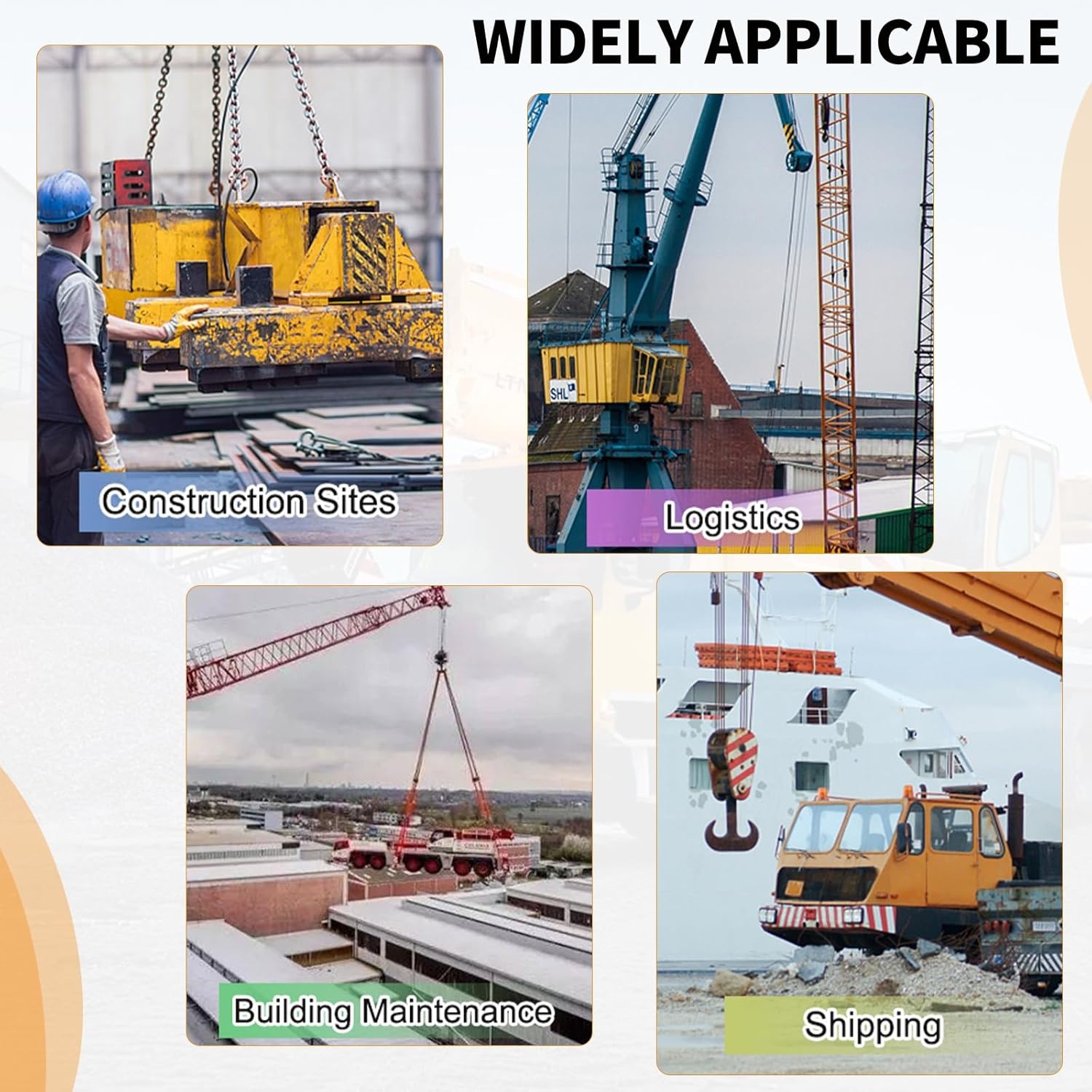 Kettinghanger G80: 6 Ton, 1m, Ø8mm, met Vorkkophaak - 53% Korting!