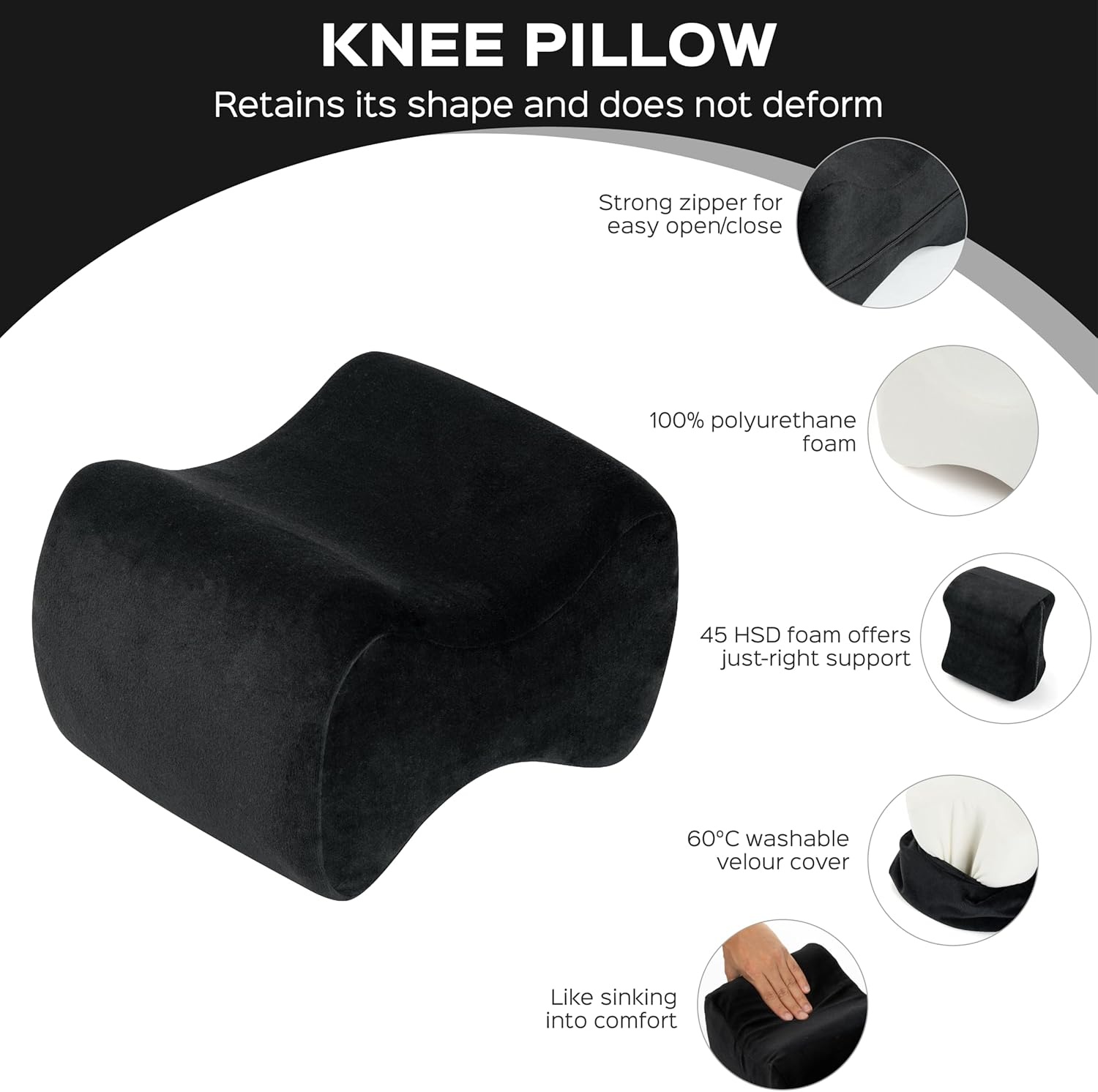 Ergonomisch Kniekussen Traagschuim - 51% Korting!