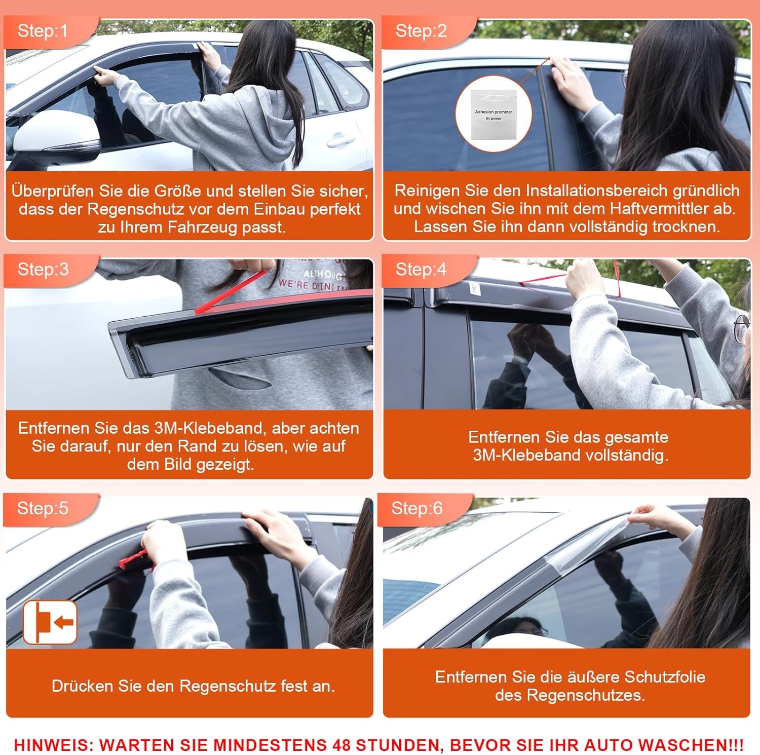 Winddeflectors VW Golf 7 (2014-2020) - 4 stuks Zwart (-47%)