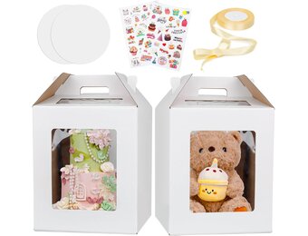 Grote Taartdoos Hoog Transparant 50% Korting - Voor Hoge Gebak Creaties