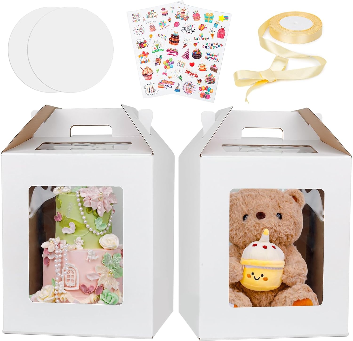 Grote Taartdoos Hoog Transparant 50% Korting - Voor Hoge Gebak Creaties