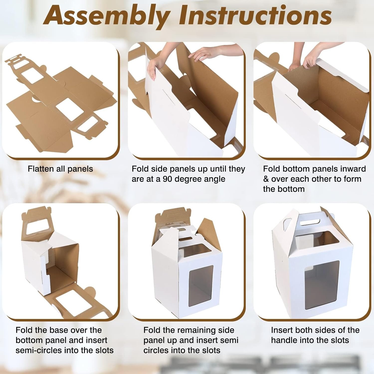 Grote Taartdoos Hoog Transparant 50% Korting - Voor Hoge Gebak Creaties