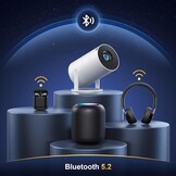 Mini-projector 4K/1080p: Android 11, WiFi/BT, 180° Rotatie (-29%)