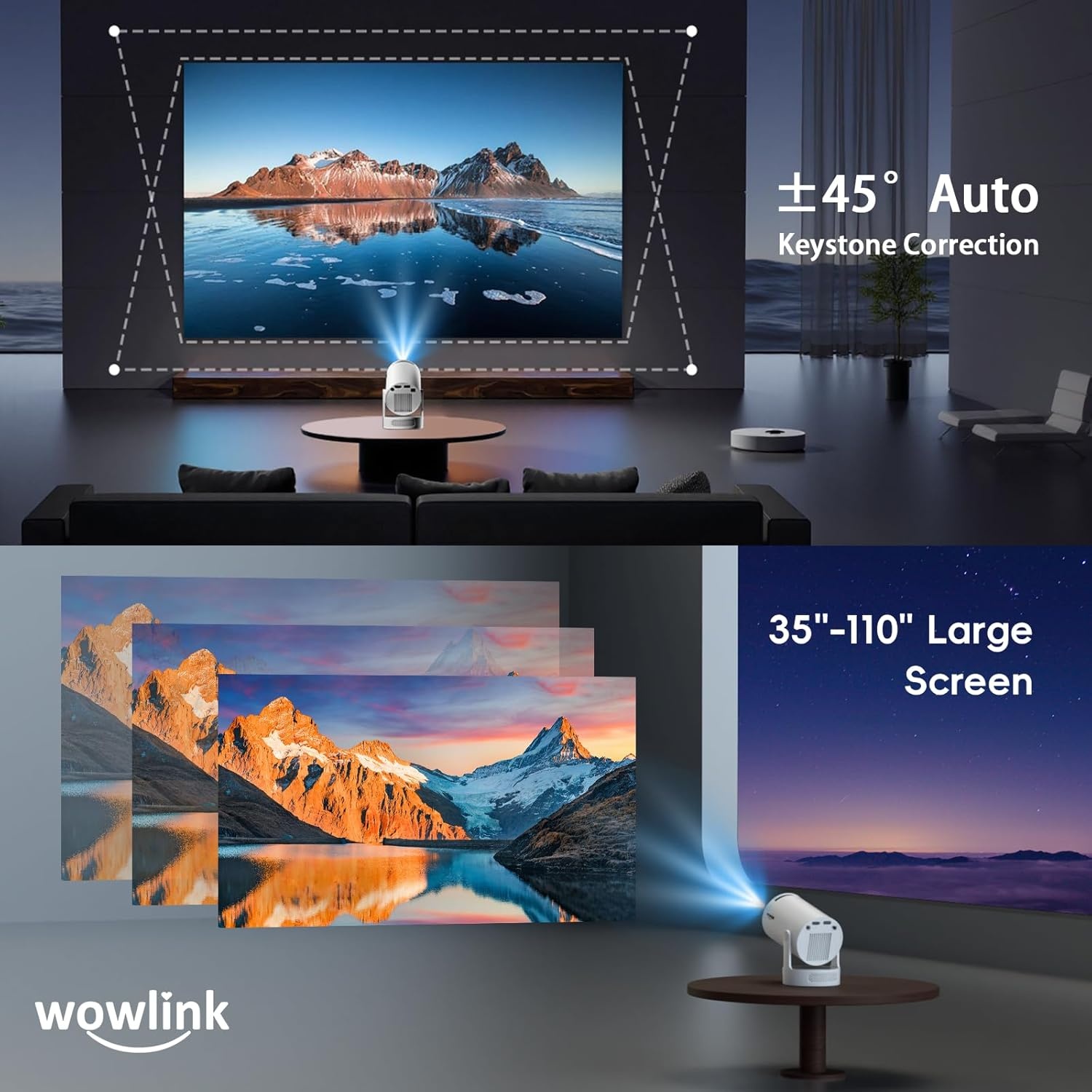 Mini Projector WiFi 6 | 4K Ondersteuning | 29% Korting