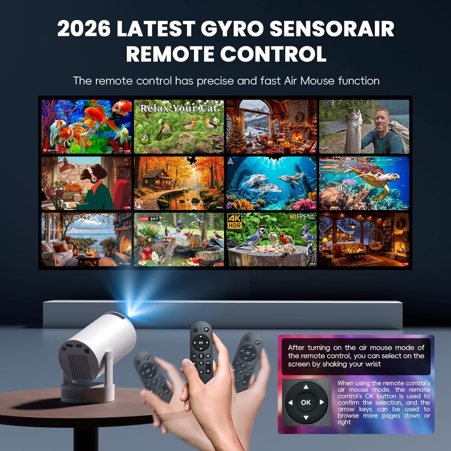 Mini Projector WiFi 6 | 4K Ondersteuning | 29% Korting