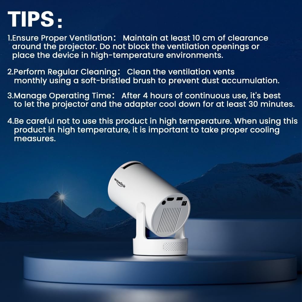 Mini Projector WiFi 6 | 4K Ondersteuning | 29% Korting