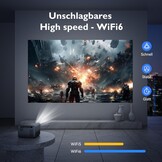 4K Smart Beamer - 35% Korting! Wifi6, Autofocus