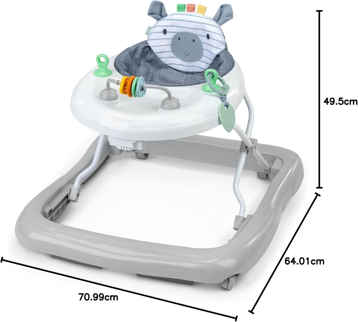 Baby Loopstoel met Speelgoed & 3 Hoogtes - 33% Korting