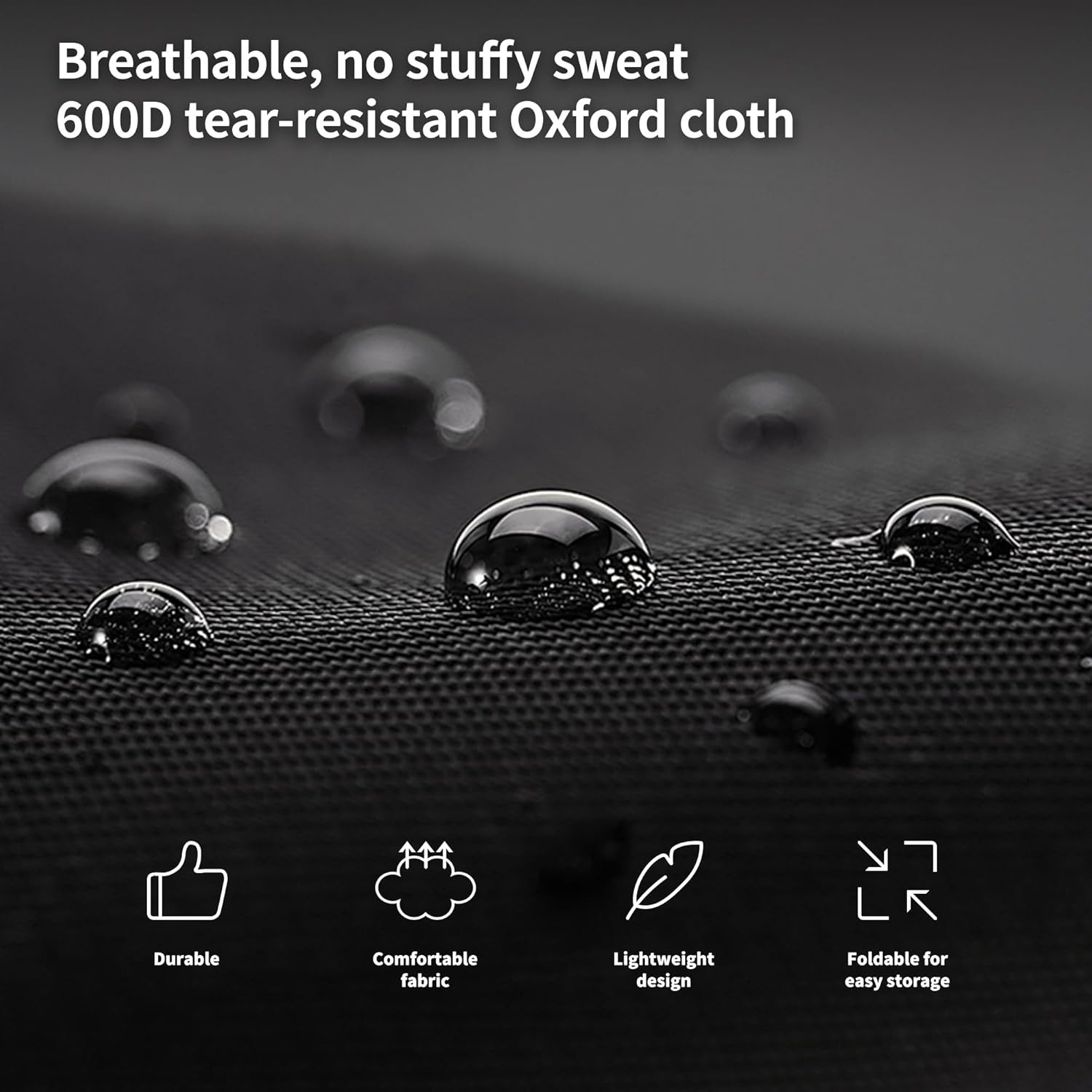 Opvouwbare Moon Chair L - Ultralicht Zwart (29% Korting!)