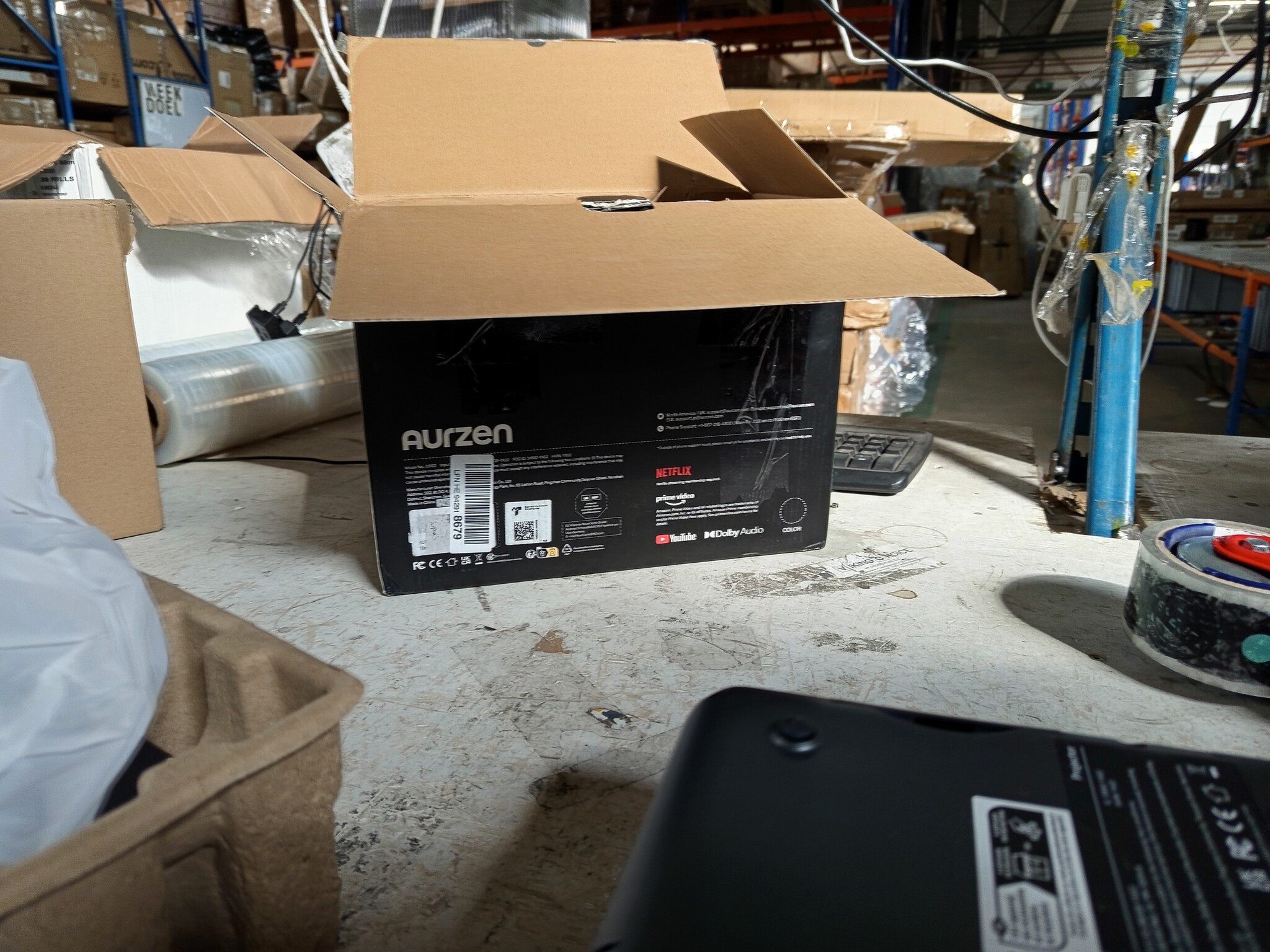 Aurzen EAZZE D1 Pro Smart Projector - Full HD 1080P, 4K Ondersteuning, Dolby Audio, Officiële Netflix