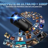 Draagbare Mini Beamer 1080P, Android, WiFi 6, 29% Korting