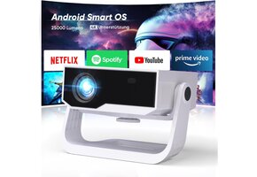Full HD Smart Projector: 28000lm, Android 11, WiFi 6 (29% korting)