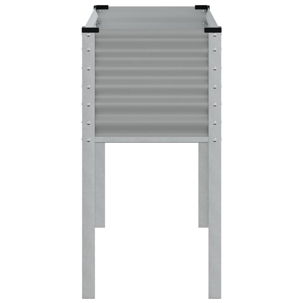 vidaXL Plantenbak Staal Grijs 100x41x90 cm - 34% Korting