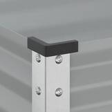 vidaXL Plantenbak Staal Grijs 100x41x90 cm - 34% Korting