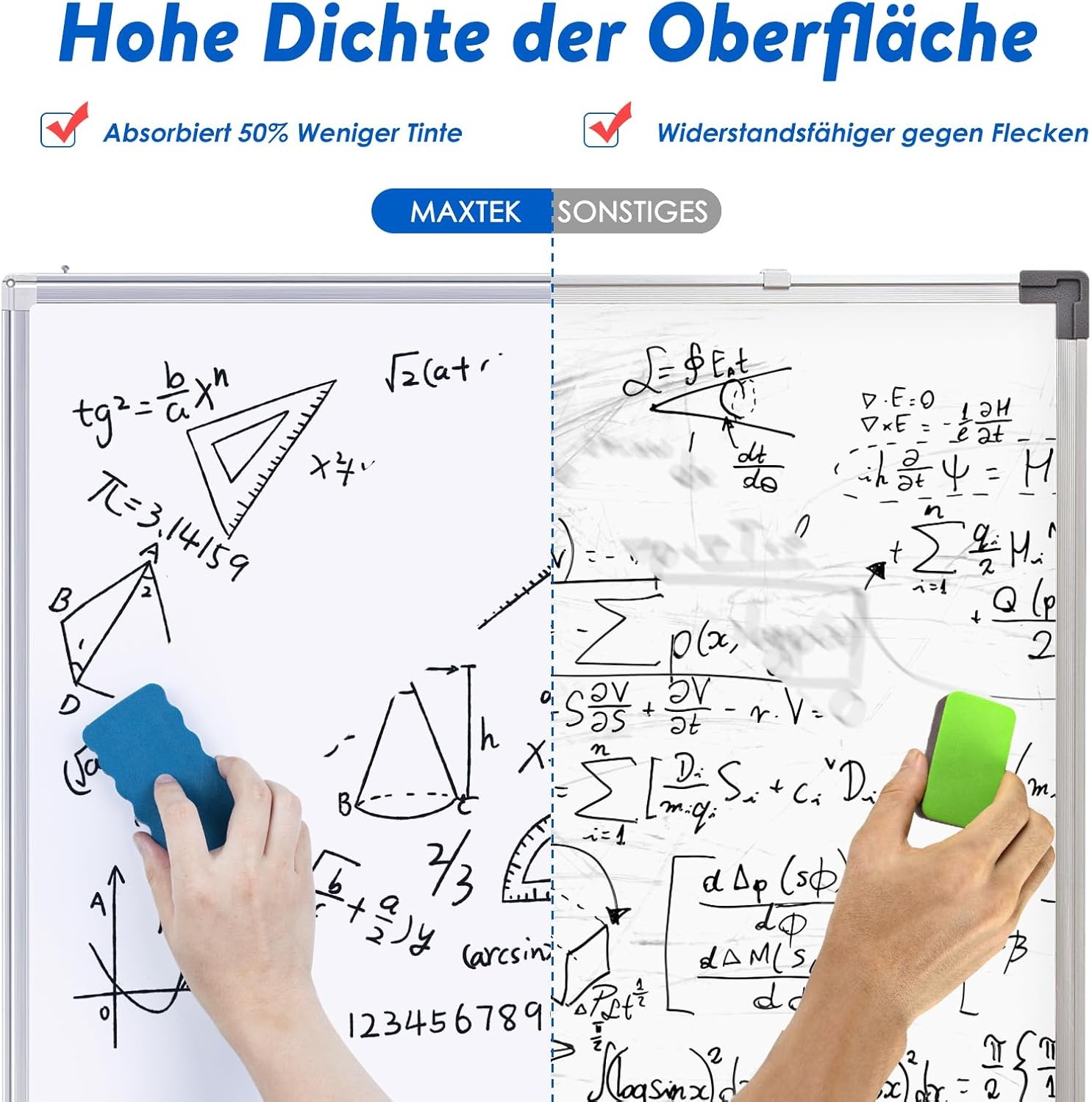 Magnetisch Whiteboard 180x120cm Dubbelzijdig - 37% Korting!