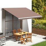 VidaXL Luifel Vervangingsdoek Bruin 4x3m - 36% Korting!