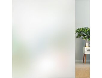 Privacy Raamfolie Mat Ondoorzichtig Zonder Lijm Statische Hechting Anti-UV Zonwering Huurders Vriendelijk 75x300cm voor Woning Kantoor Badkamer