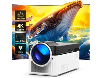 Android Smart Beamer 1080p 4K WiFi 6 - 29% Korting