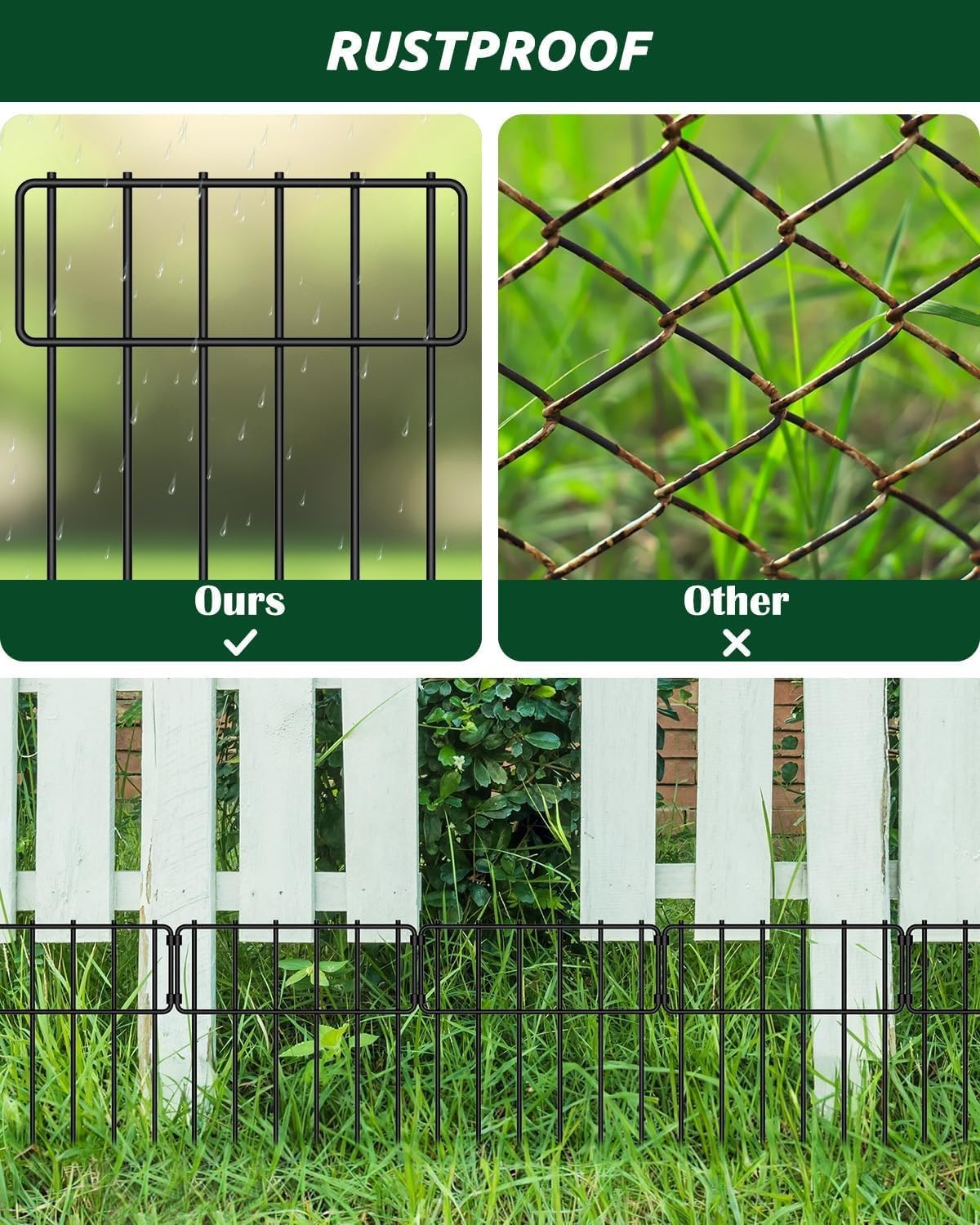 Metalen Anti-Graaf Hek (25 stuks) - 41% Korting!