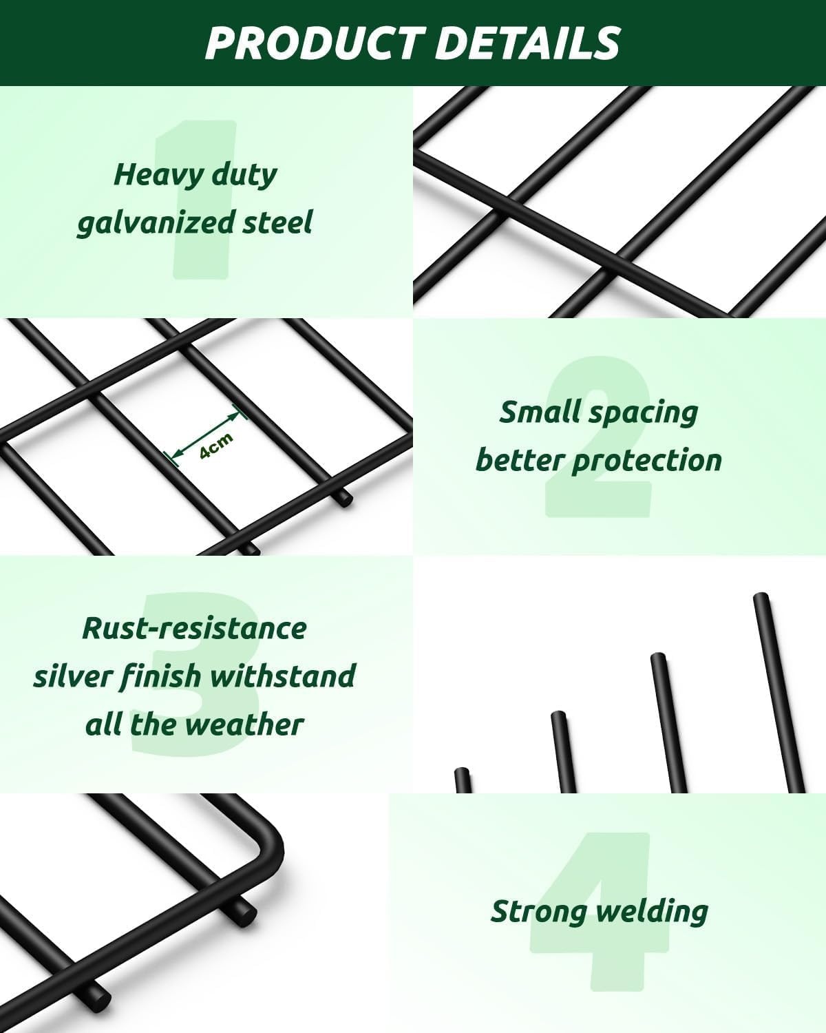 Metalen Anti-Graaf Hek (25 stuks) - 41% Korting!