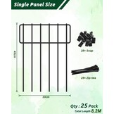 Metalen Anti-Graaf Hek (25 stuks) - 41% Korting!