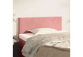 vidaXL Hoofdbord Fluweel Roze - 60% Korting