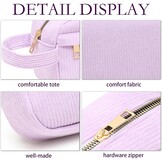 Corduroy Make-uptas Paars - Scandinavische Stijl - 63% Korting